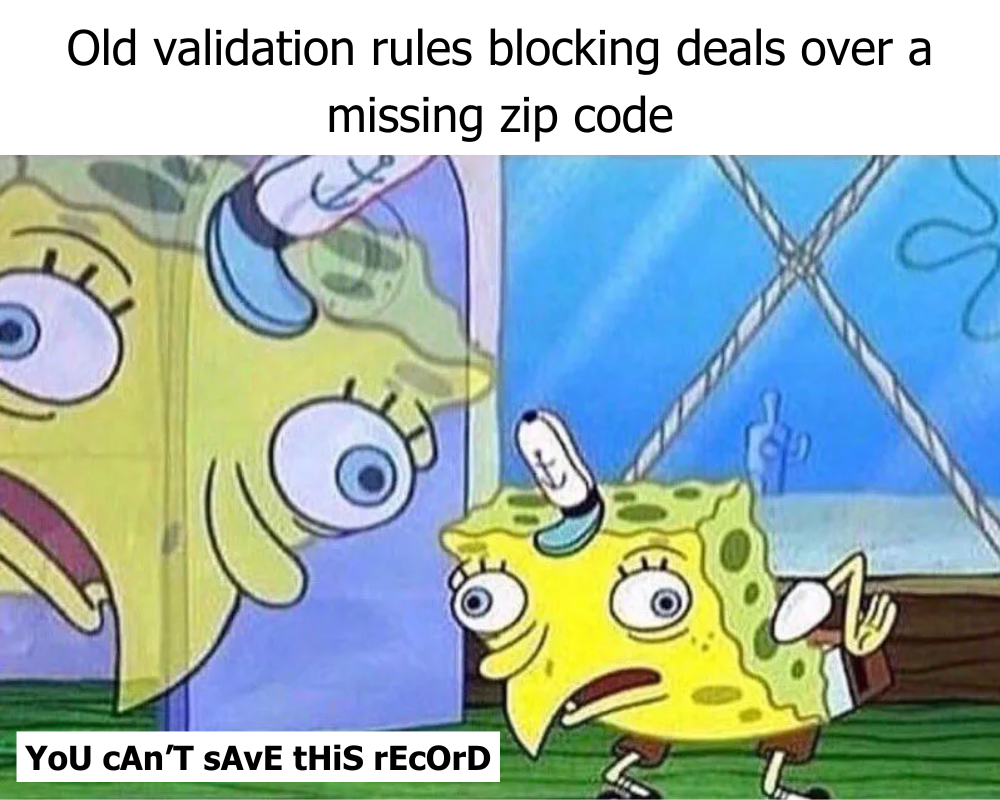 Zoho CRM Validation Rules Update Explained